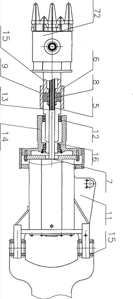 Method for buffering reciprocating impact tunneling counter-acting force and buffering heading machine adopting the method