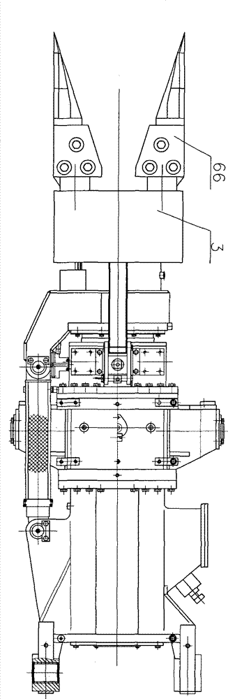 Method for buffering reciprocating impact tunneling counter-acting force and buffering heading machine adopting the method