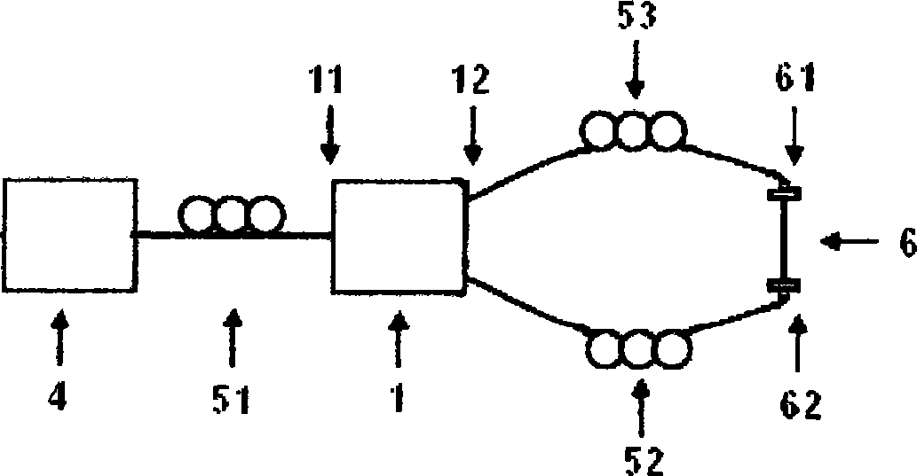 Four-port microstrip transmission line network crosstalk measuring apparatus