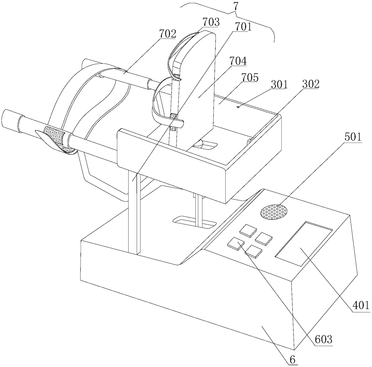 Ankle pump exercise counter and work method thereof