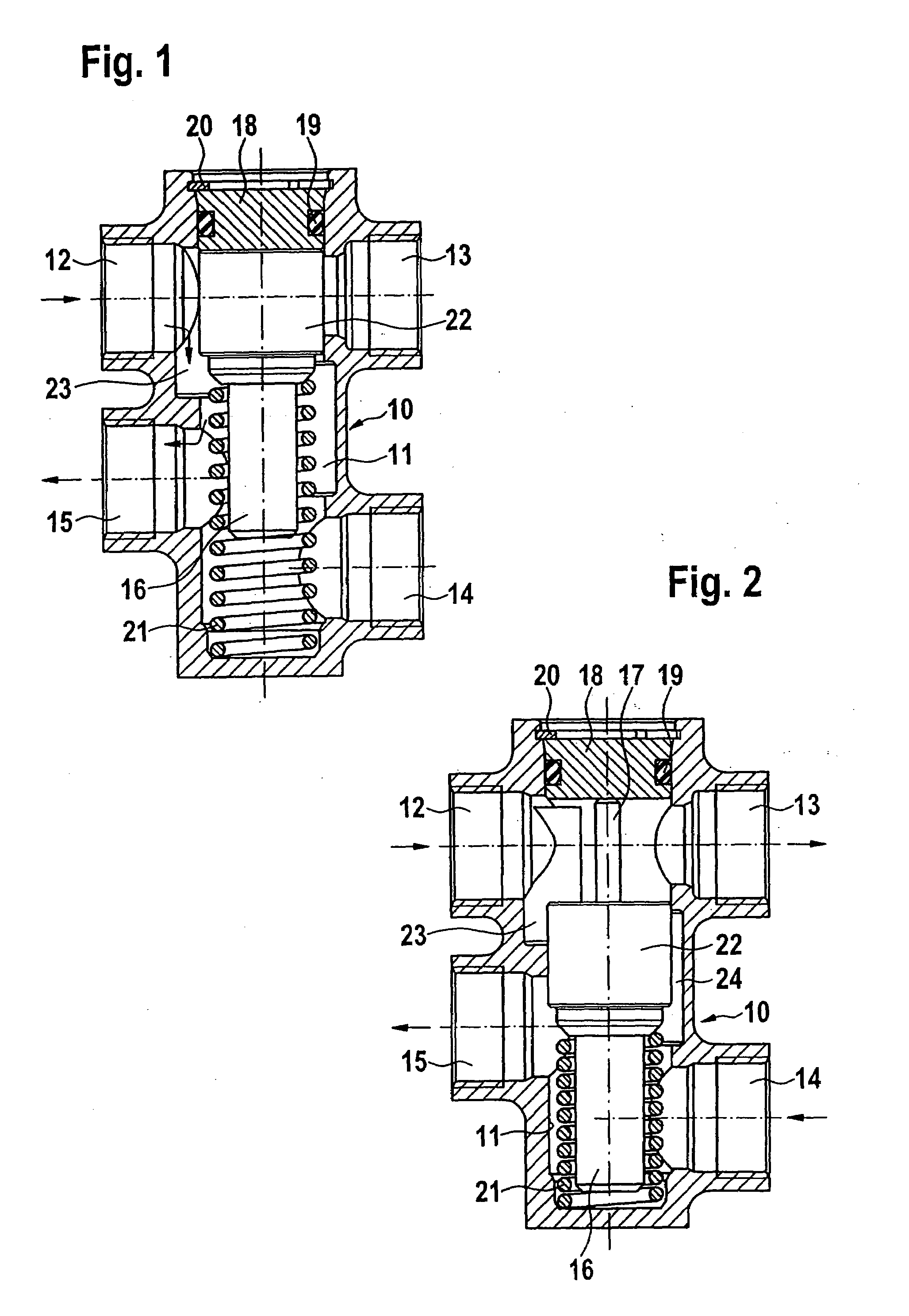 Thermostatic valve for connecting an automatic transmission with an oil cooler