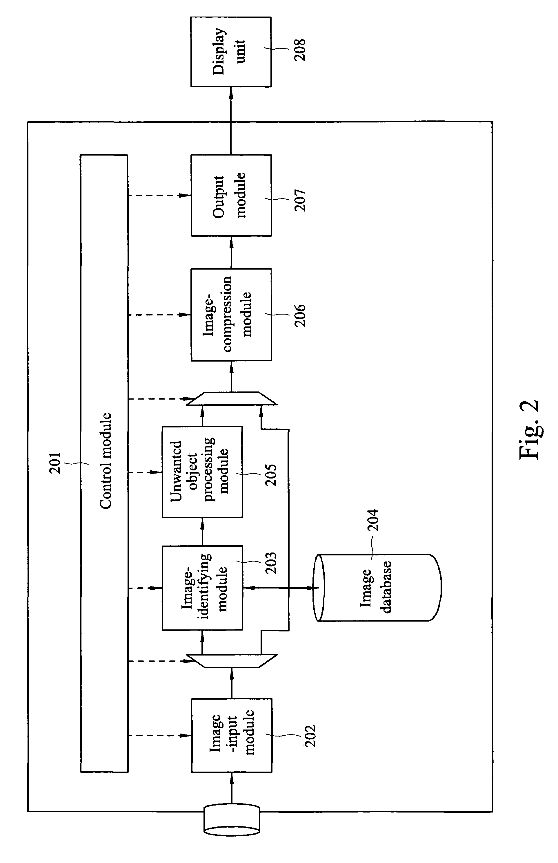 Image-capturing device and method for removing strangers from an image