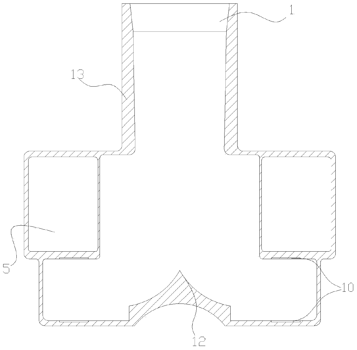 Artificial heart blood pump with axial flow and centrifugal structure