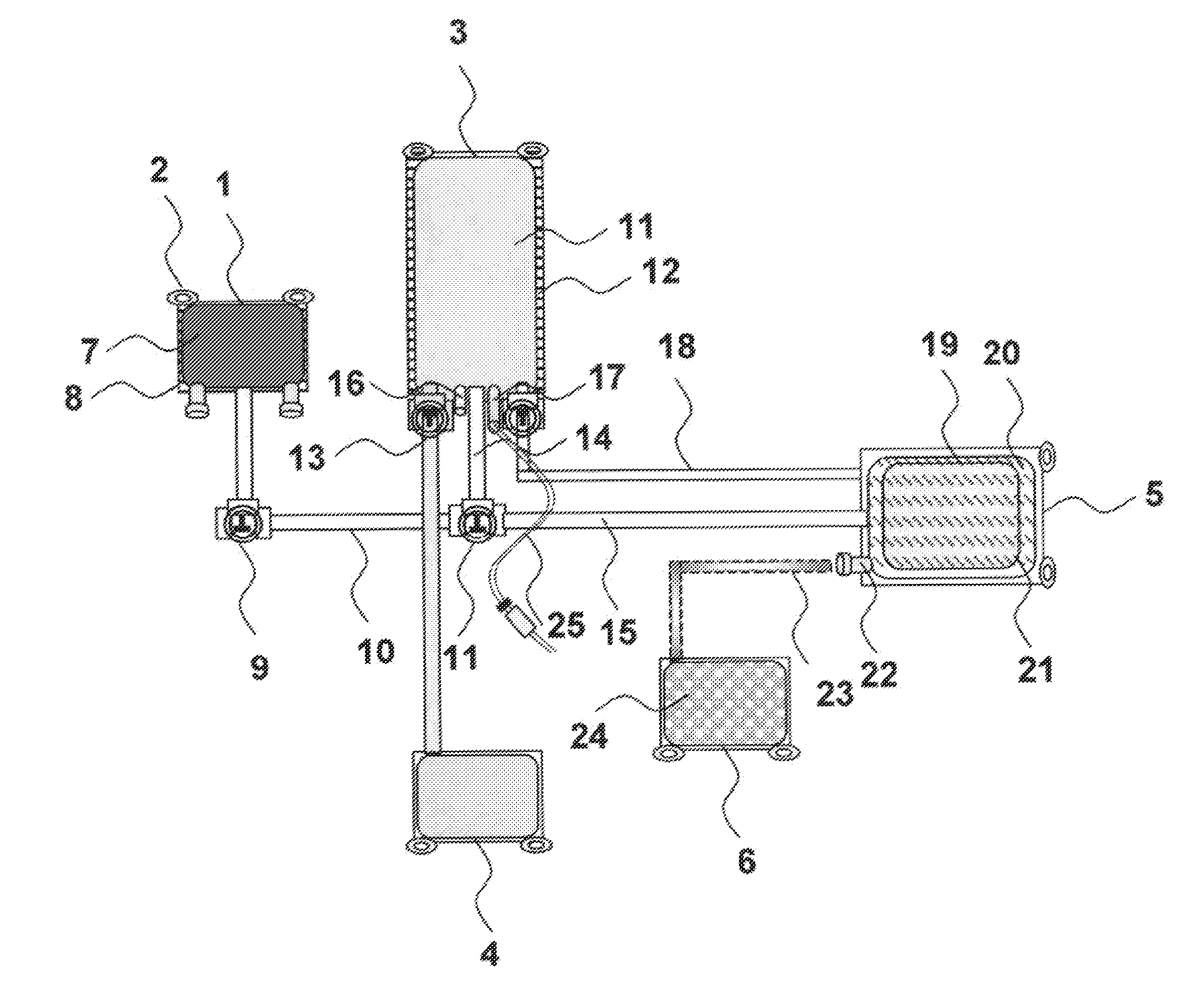 Closed system separation of adherent bone marrow stem cells for regenerative medicine applications