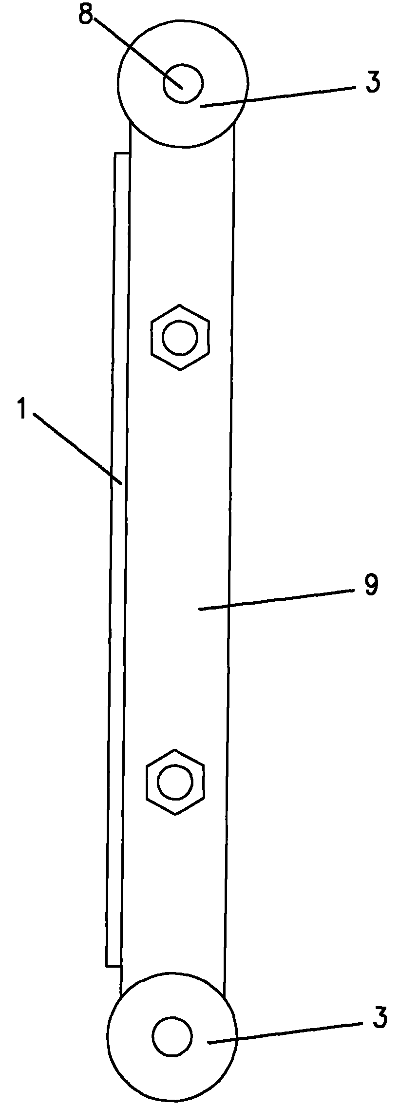 Electrode screen board for radial-flow electric dust collector