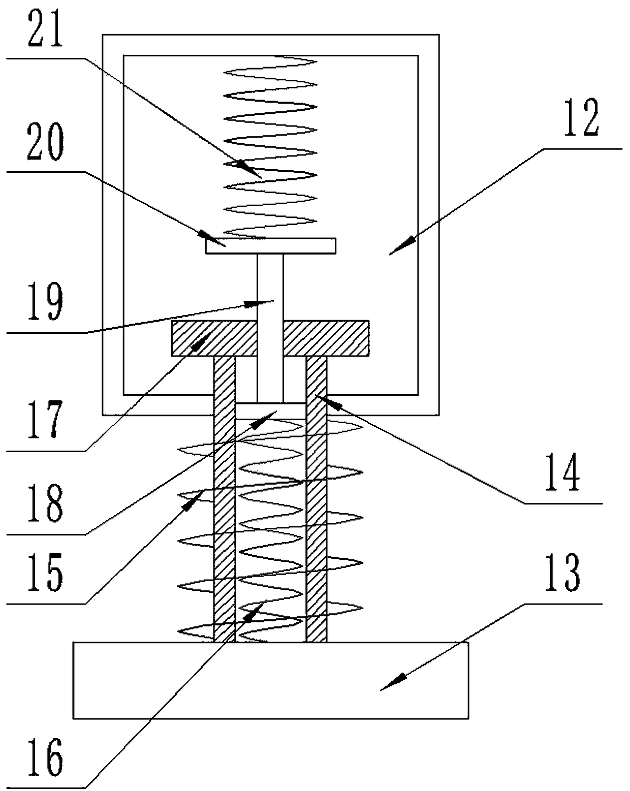 Oil-immersed transformer with high shock damping performance