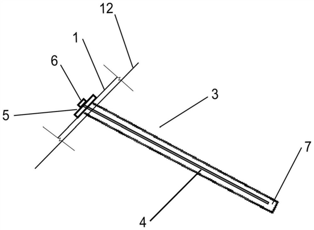 Expansive soil slope flexible ecological supporting structure and construction method