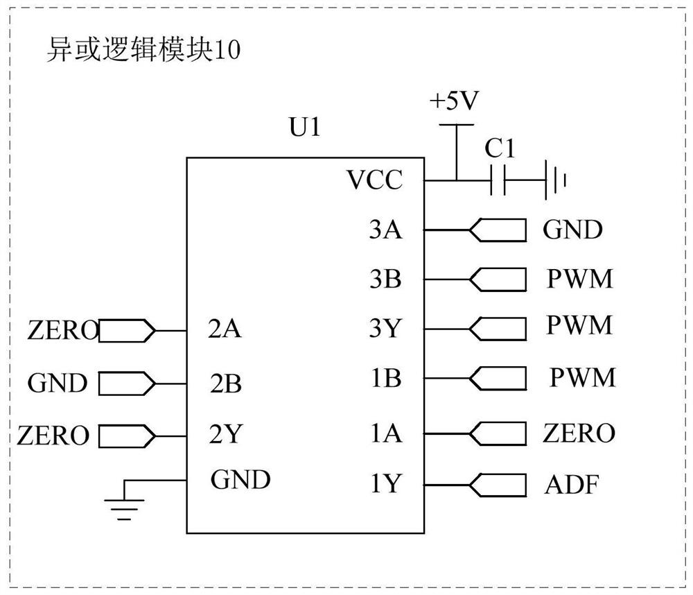 Electric equipment power supply frequency abnormity detection circuit and method