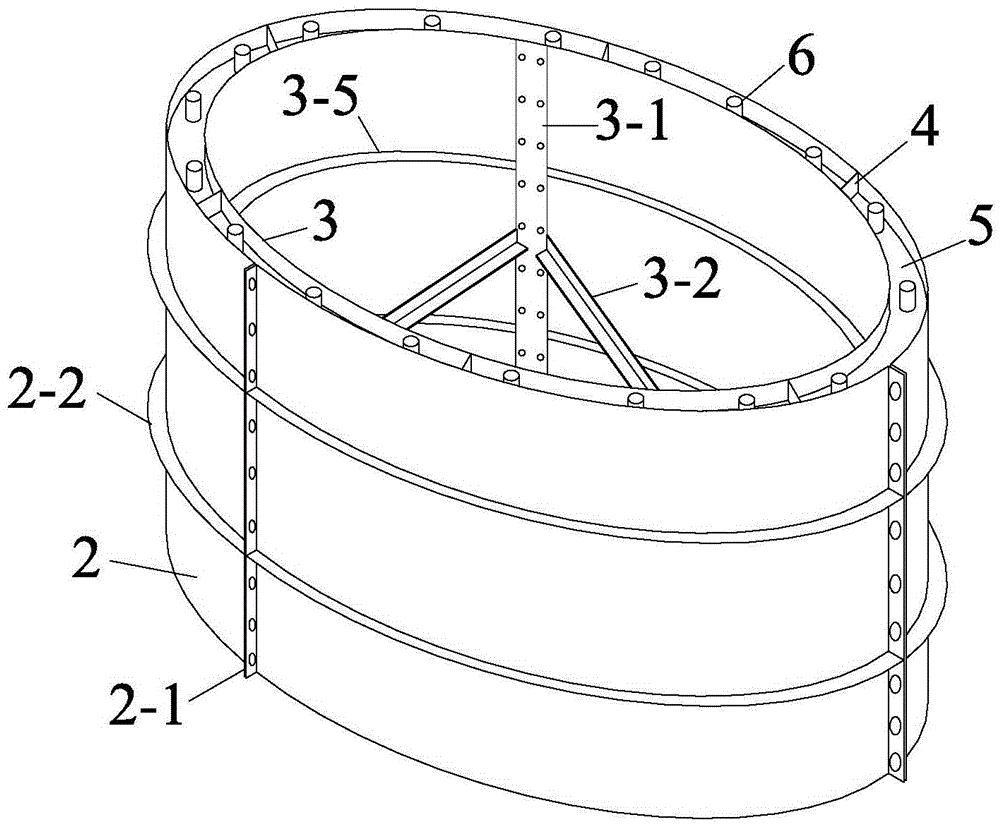 Vertical integral forming mould of novel prefabricated concrete segment and forming method thereof