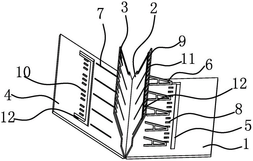 Clothes tail-splitting type zipper sewing template and sewing method thereof