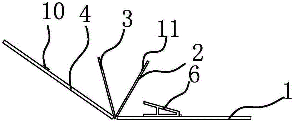 Clothes tail-splitting type zipper sewing template and sewing method thereof