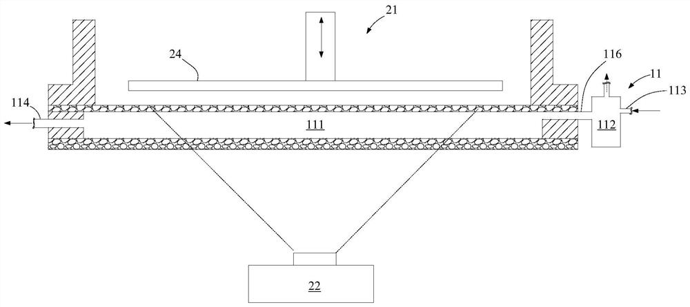 A container and its temperature control mechanism, 3D printing equipment and method