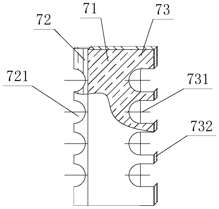 Wound tube heat exchanger with baffle plates