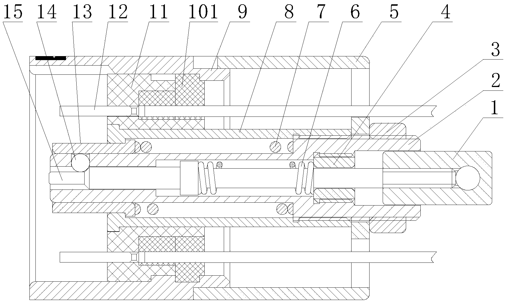 Separable electric connector capable of electrically connecting shells