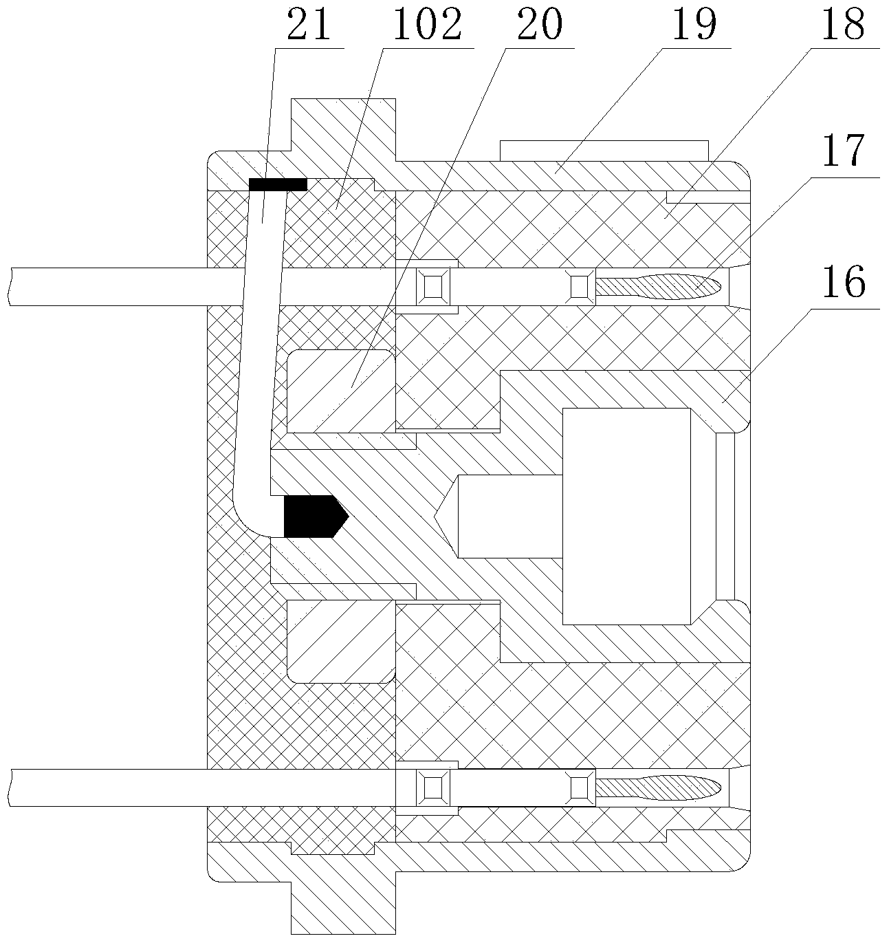 Separable electric connector capable of electrically connecting shells