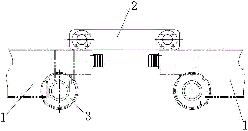 A crane component and its linkage connection device