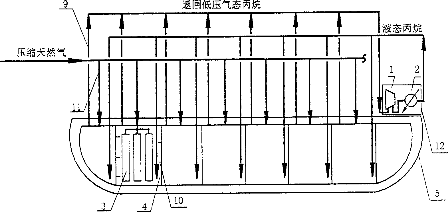 Integrated process for natural gas hydrate preparation, natural gas storage, transportation and distribution