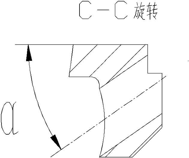 Tooling for punching oblique holes on anti-reverse disc and its processing method