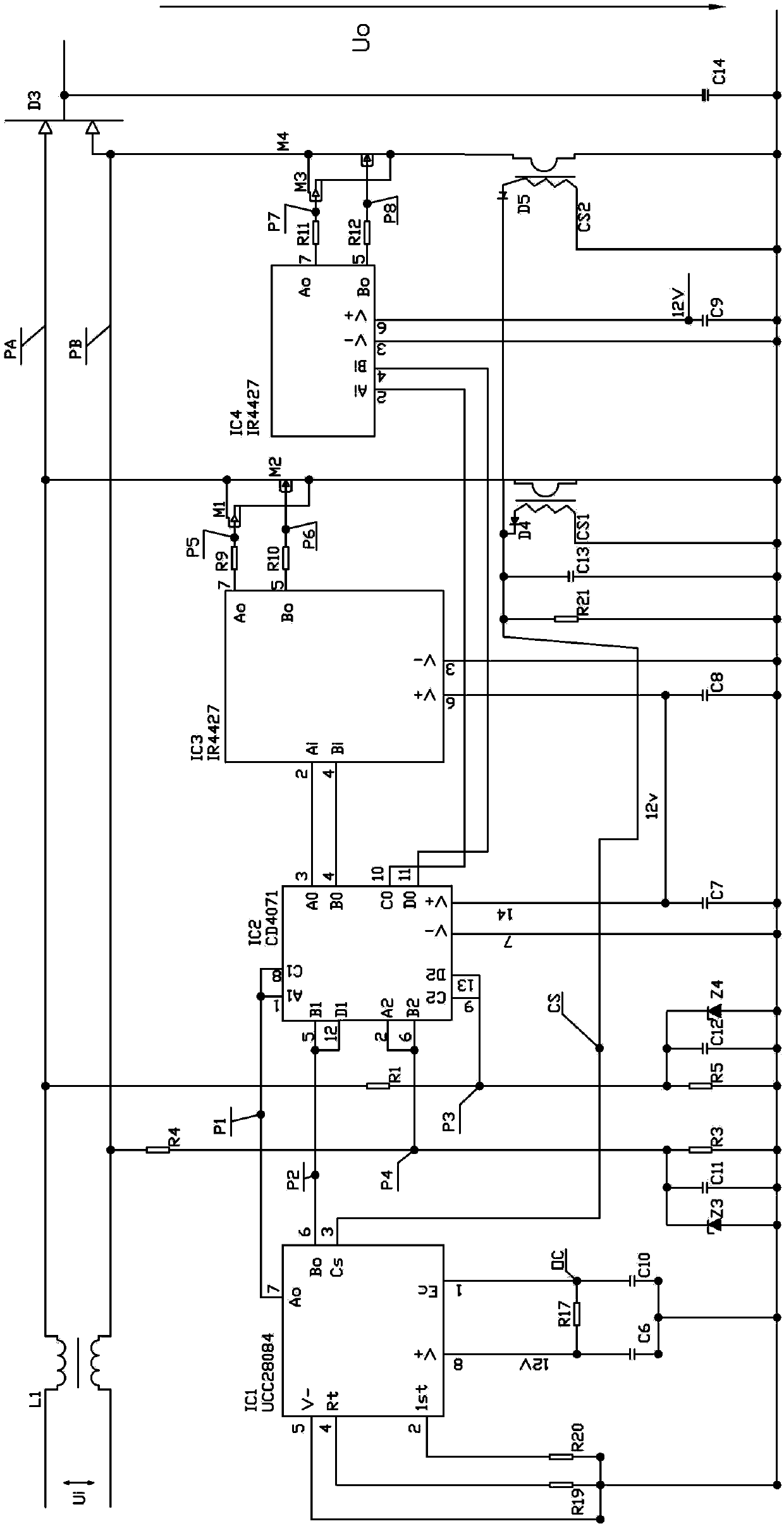 High-performance VMOS switching control circuit