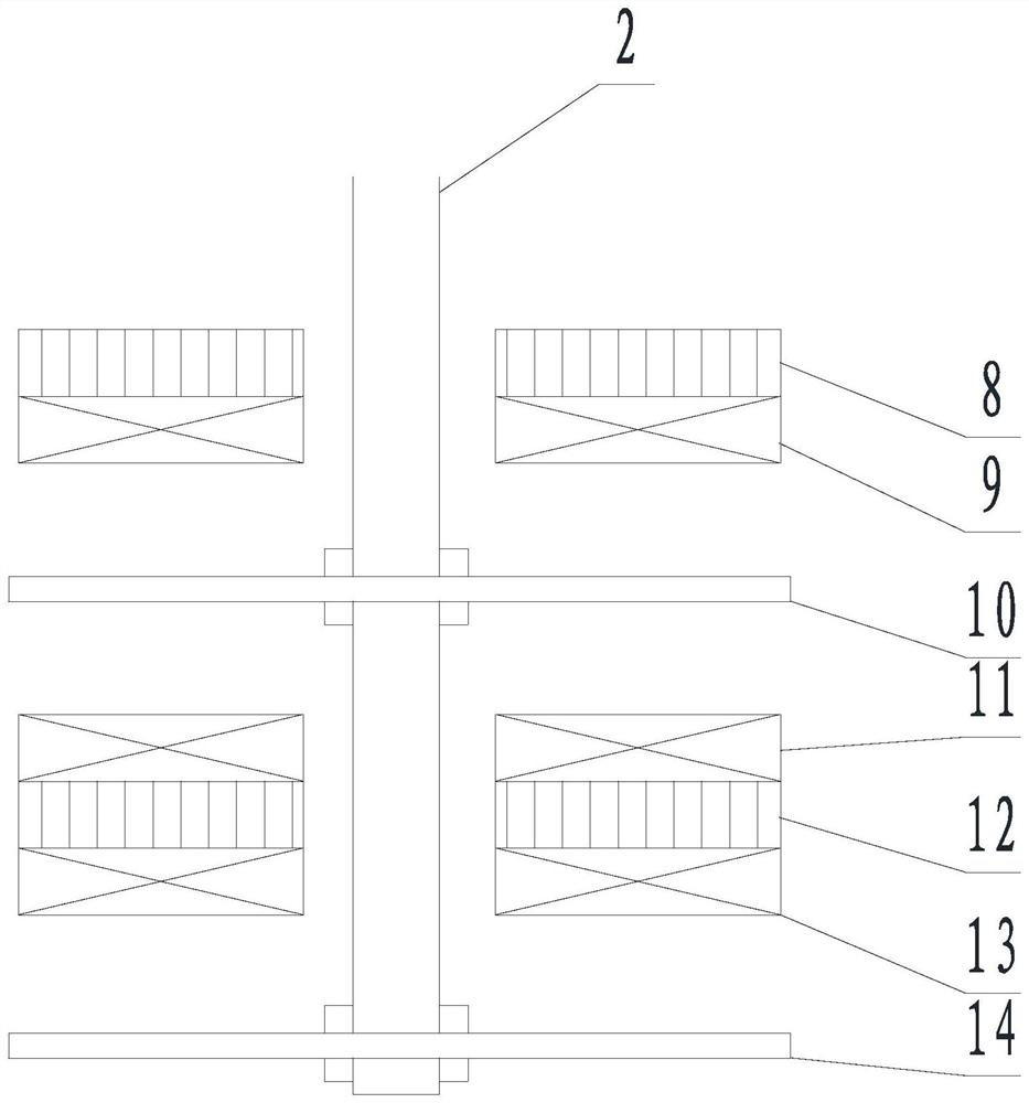 Double-eddy-current driving type electromagnetic anti-bounce quick switch