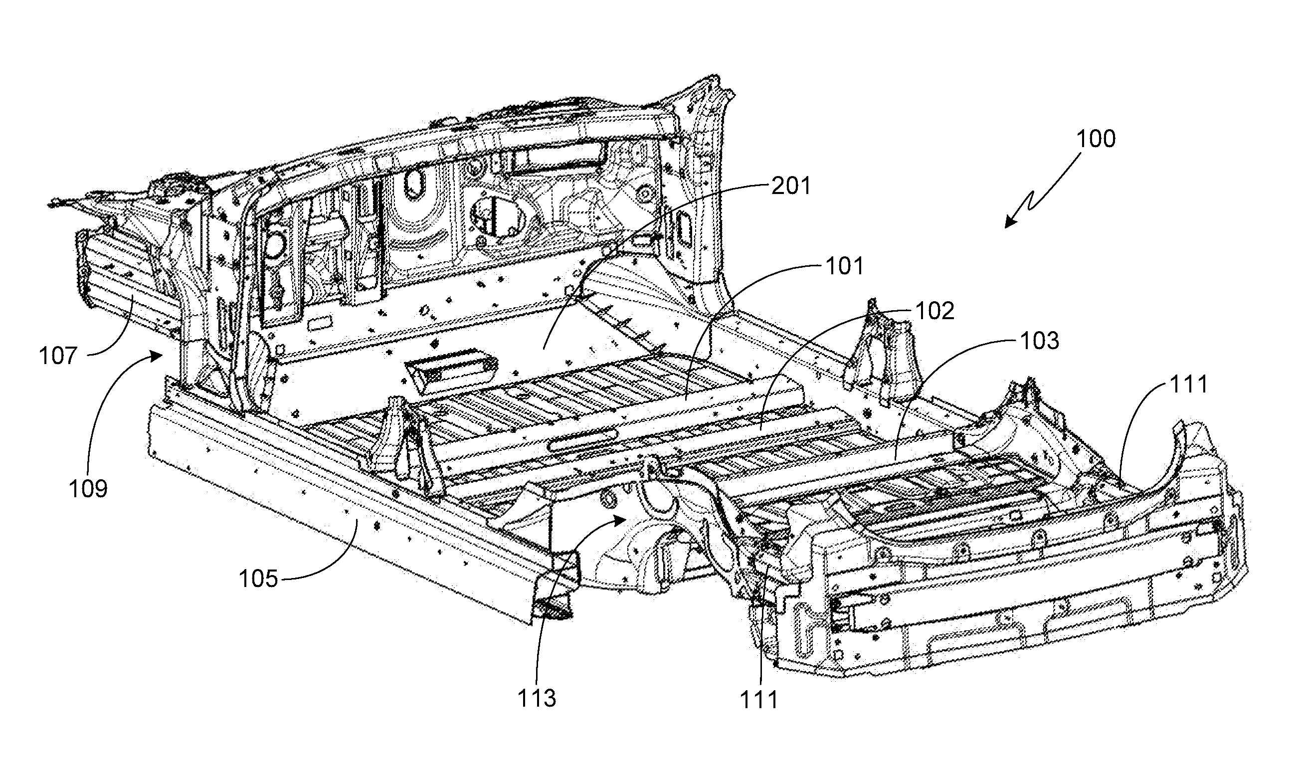 System for Absorbing and Distributing Side Impact Energy Utilizing an Integrated Battery Pack and Side Sill Assembly