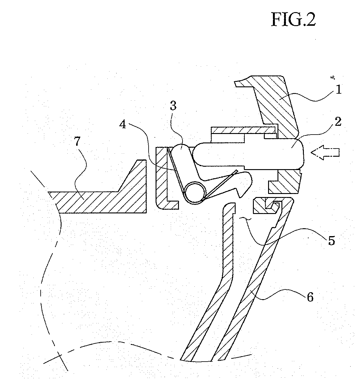 Locking device for automobile tray