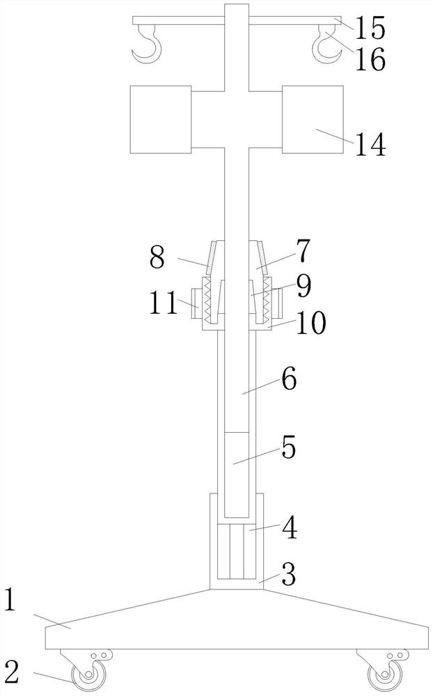 Infusion device for internal medicine department of hospital