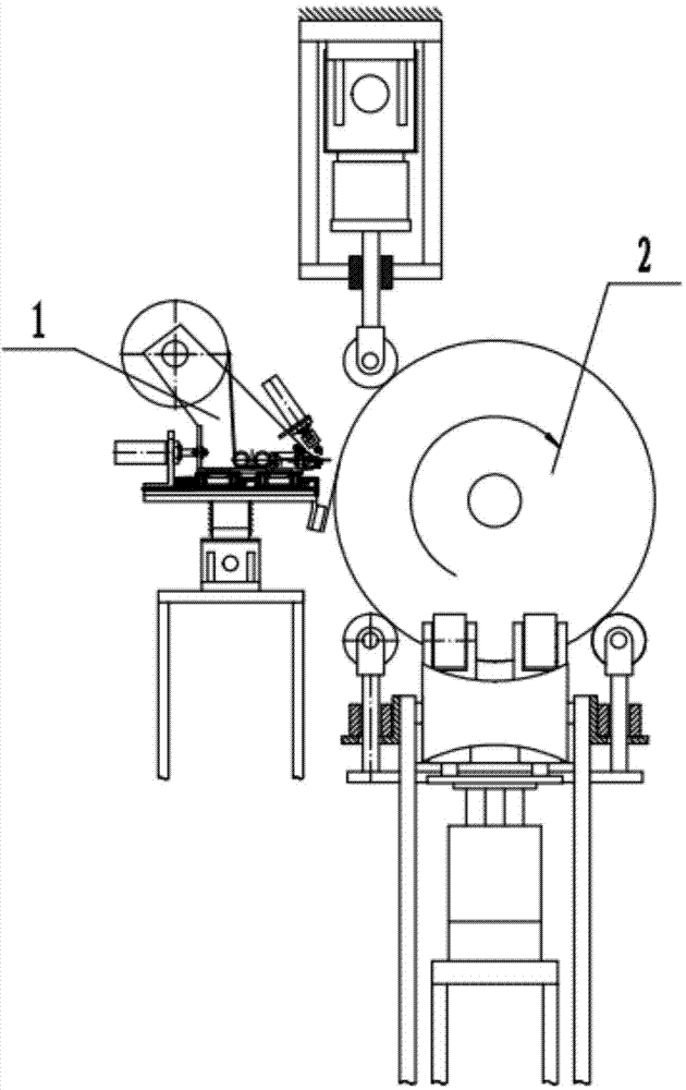 Automatic edge-sealing adhesive tape pasting system for large-size roll material