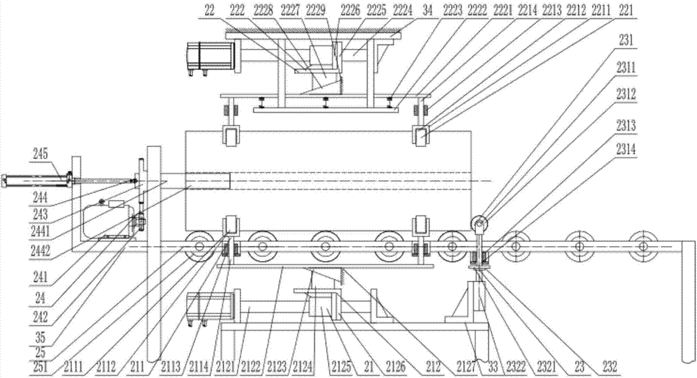 Automatic edge-sealing adhesive tape pasting system for large-size roll material