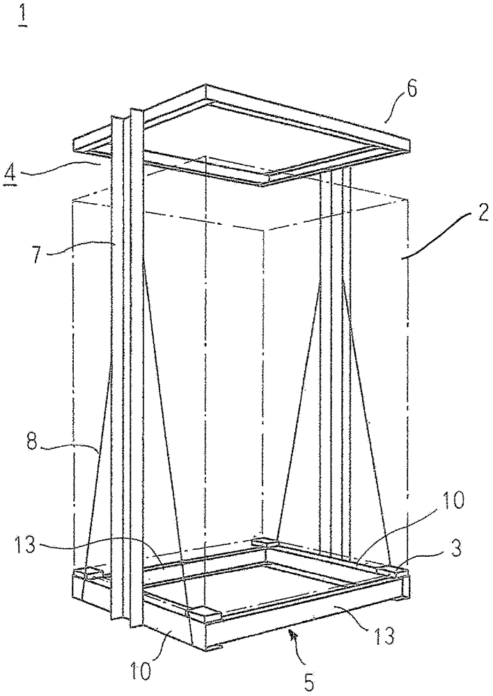 Elevator car frame