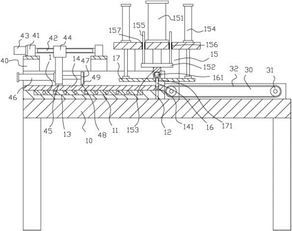 Automatic glutinous rice cake granulating device