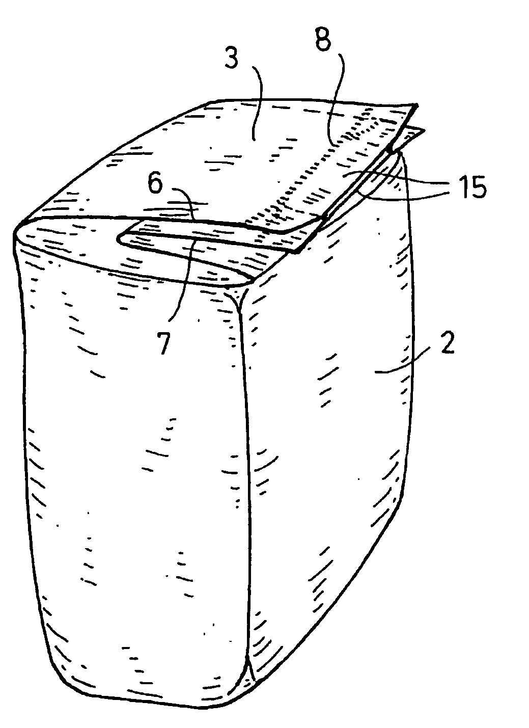 Packaging for free-flowing products, consisting of a heat-sealed bag