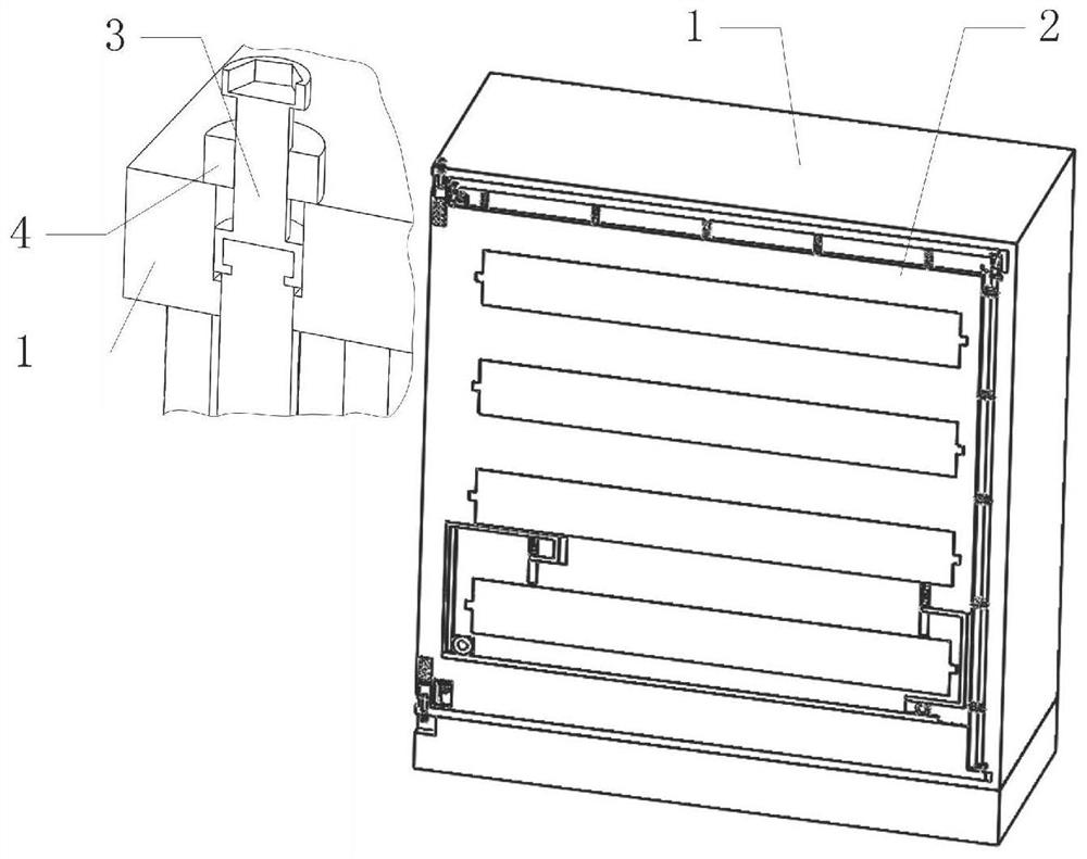 Switch cabinet with cabinet door easy to open under impact