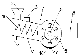 Vibration hammer crusher for mechanical product