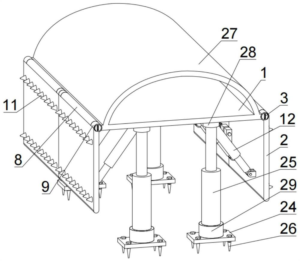 Advanced support device for roadway with super-long working face