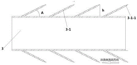 Heat exchange provided with sharp structure out of pipe