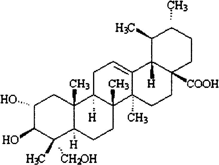 Method for purifying asiatic acid in asiatic pennywort herb