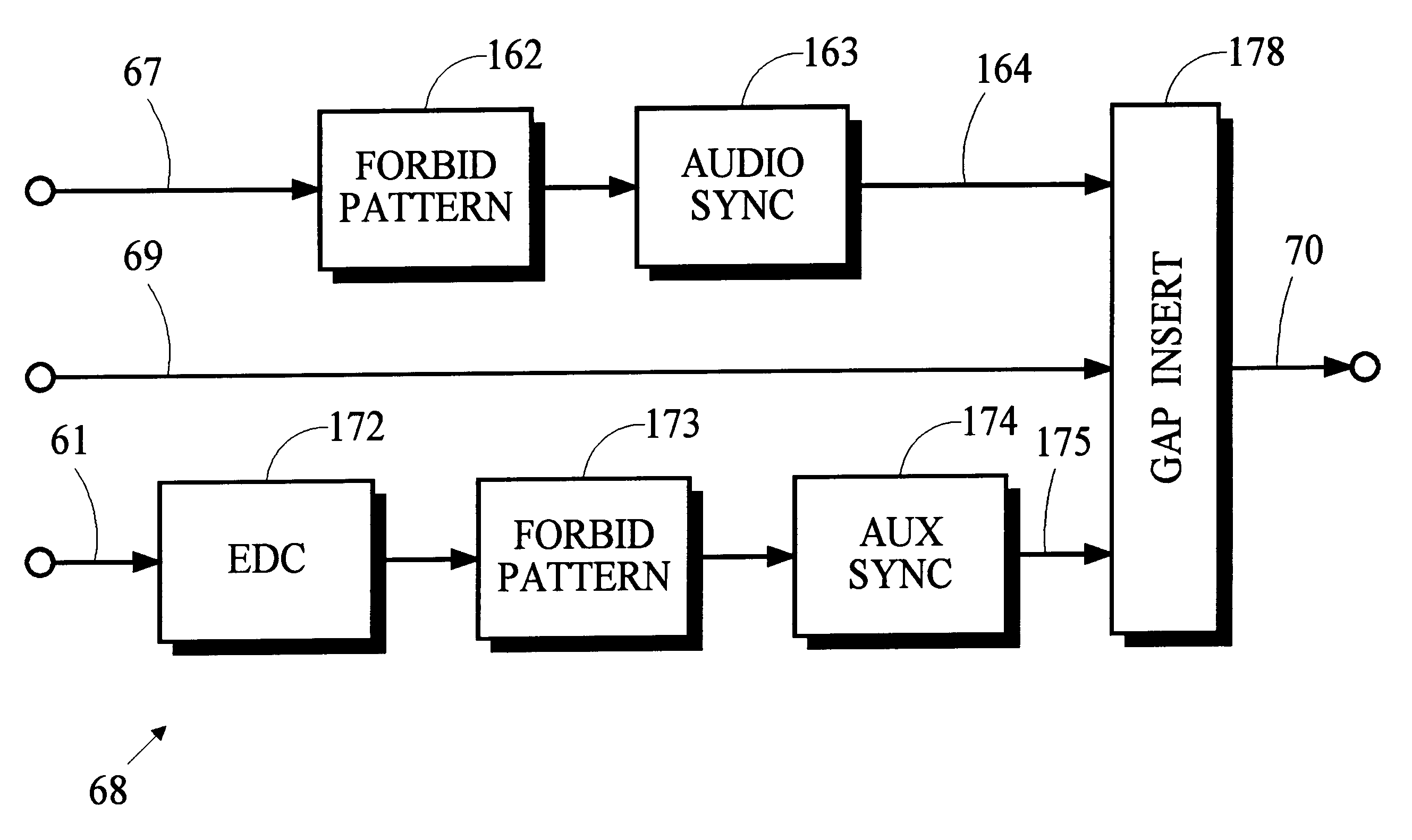 Providing auxiliary information with frame-based encoded audio information