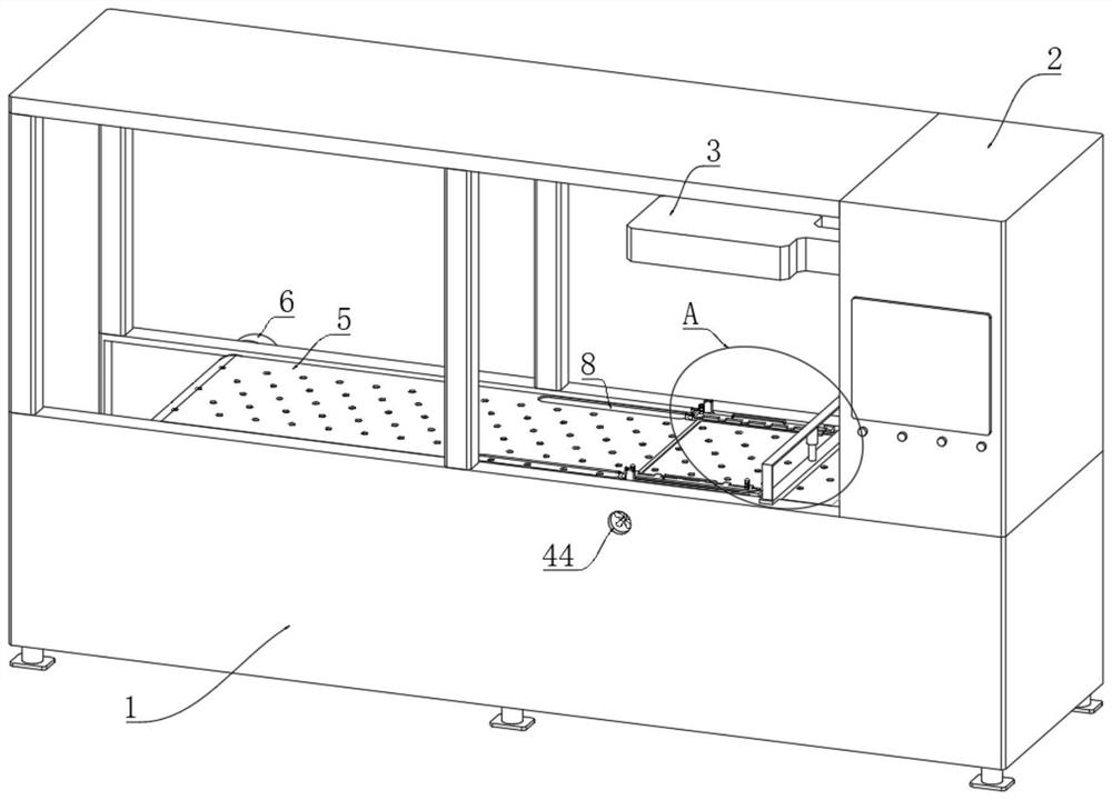 Laser washing device for garment processing and washing method thereof