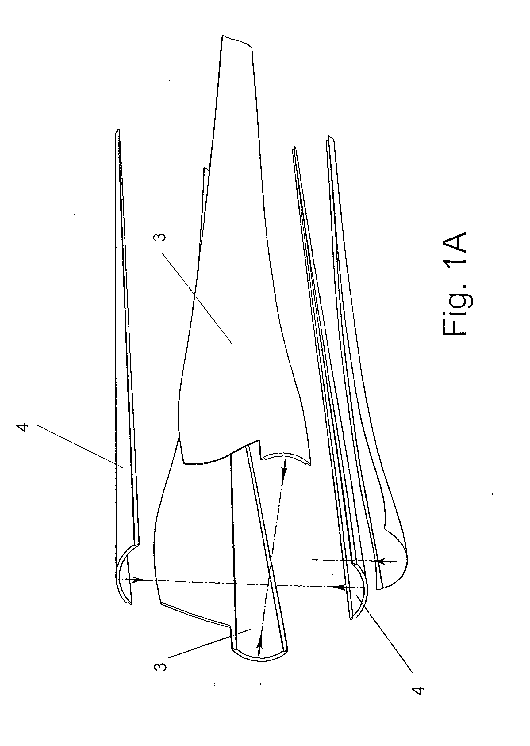 Jig for manufacturing components of aerodynes and wing turbines and manufacturing process for these components