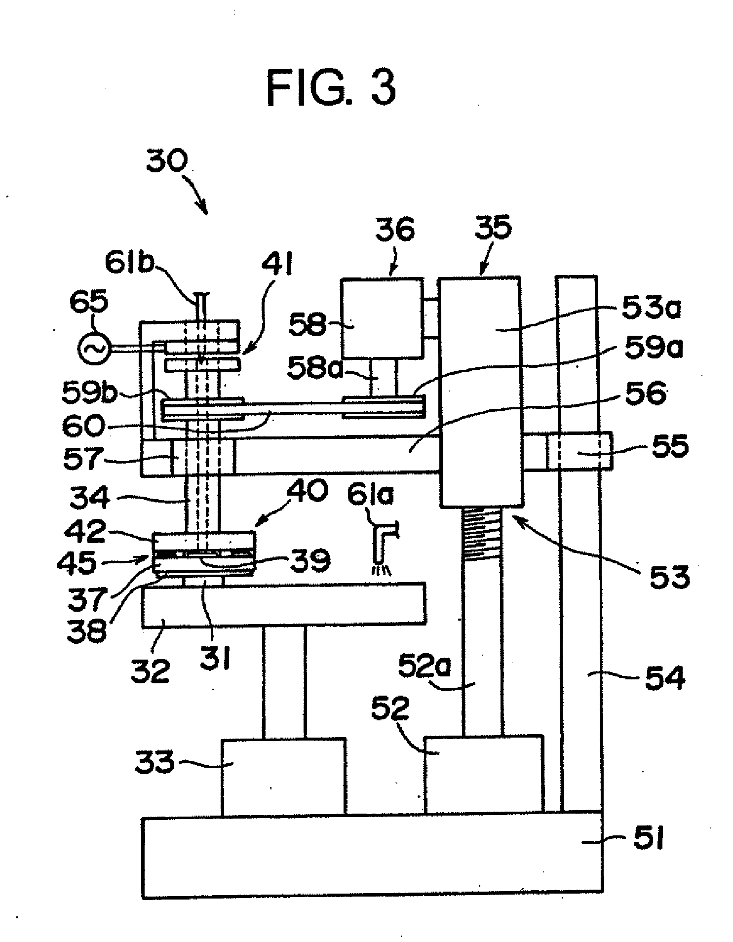 Grinding device using ultrasonic vibration