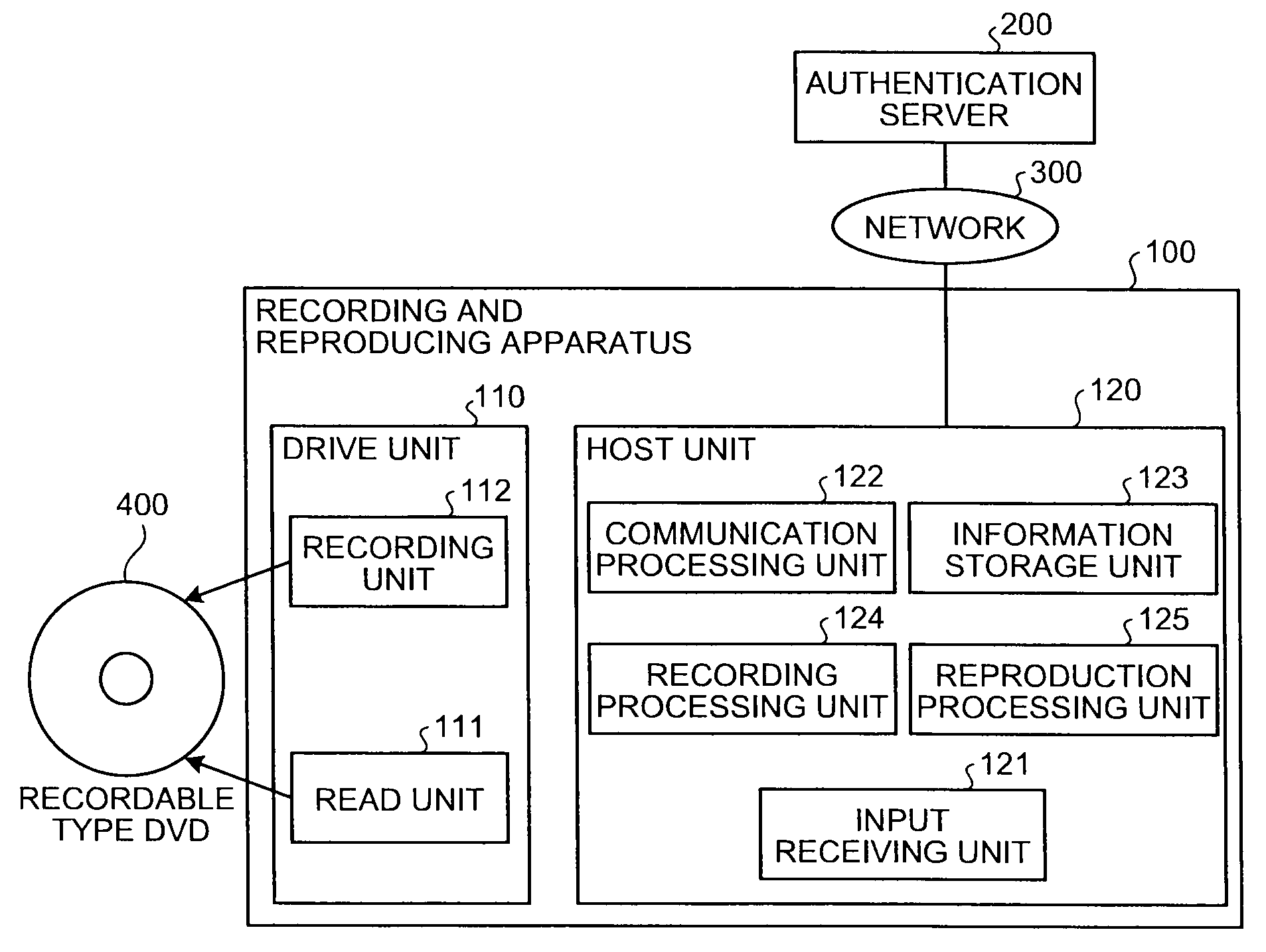 Recording apparatus, reproducing apparatus, and computer program product for recording and reproducing