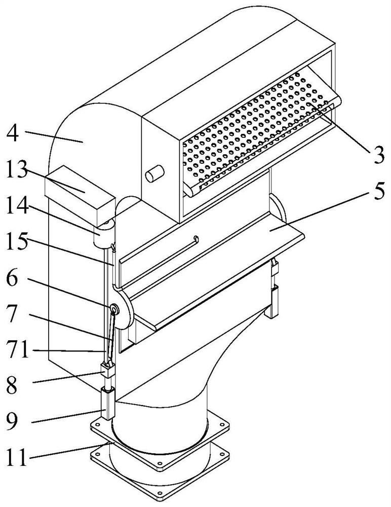 An air purification device for a treatment room