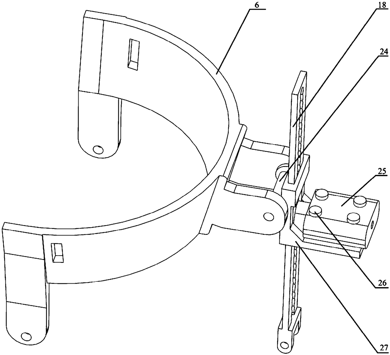 Passive lower limb exoskeleton device for achieving human body energy migration