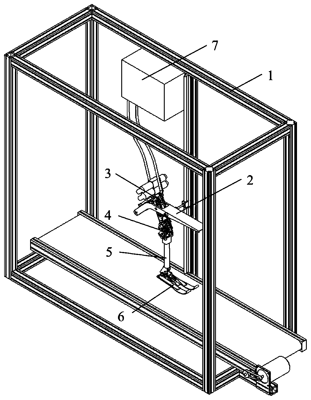 Bionic leg type bounce experiment device