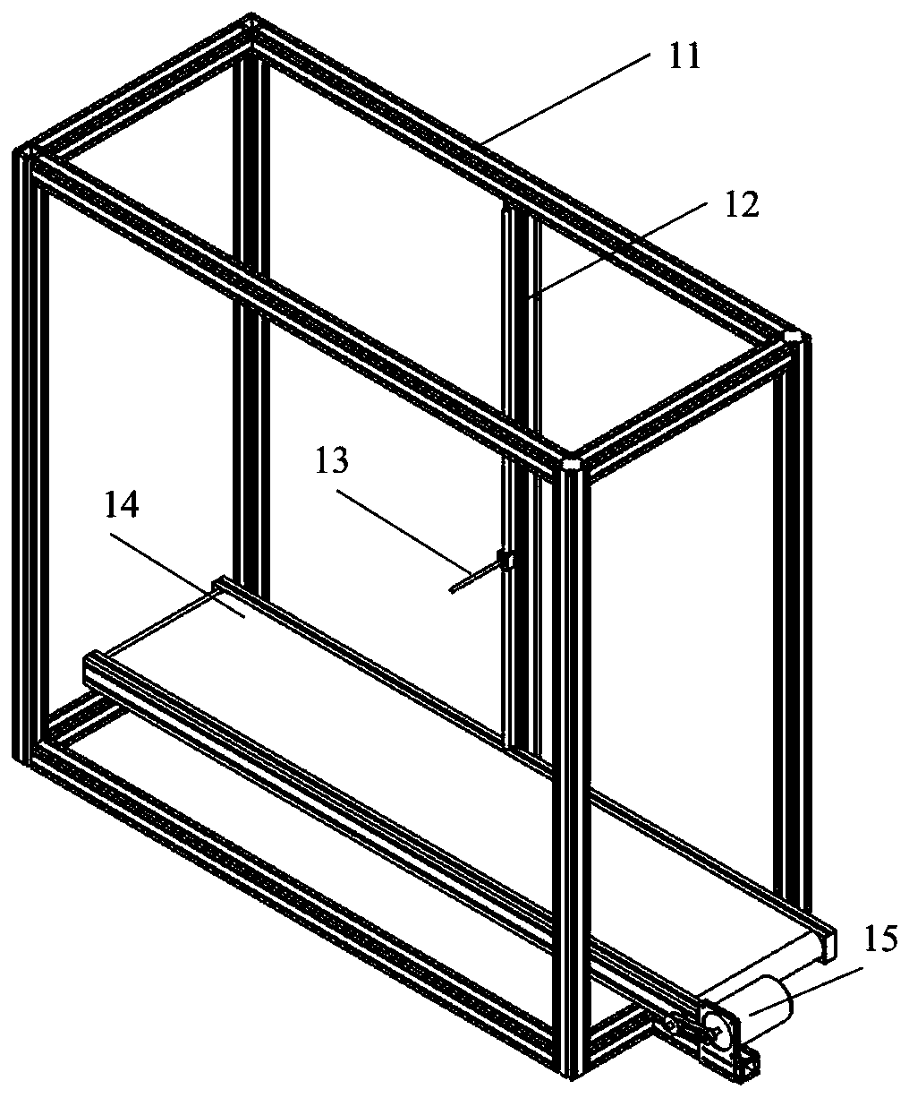 Bionic leg type bounce experiment device