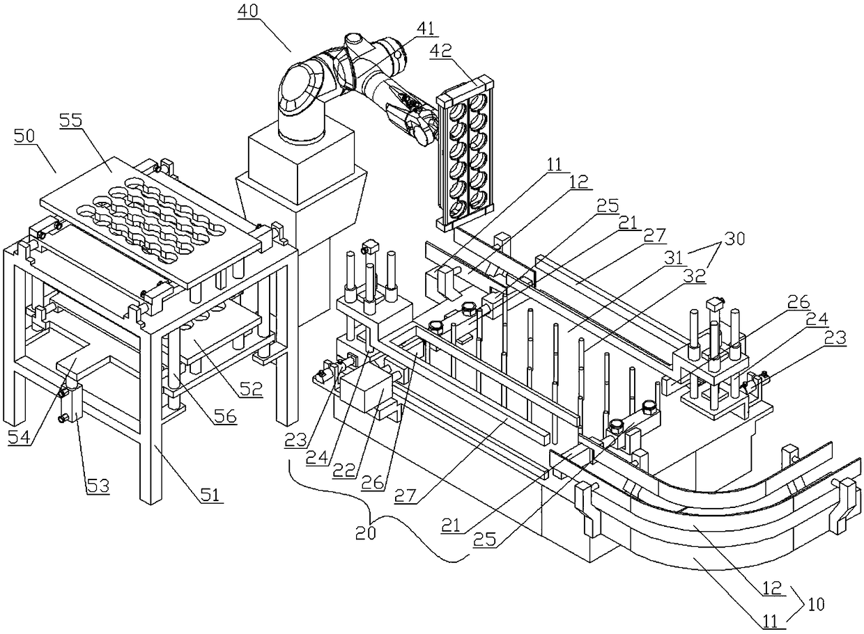 Tank body packing device and automatic packing method