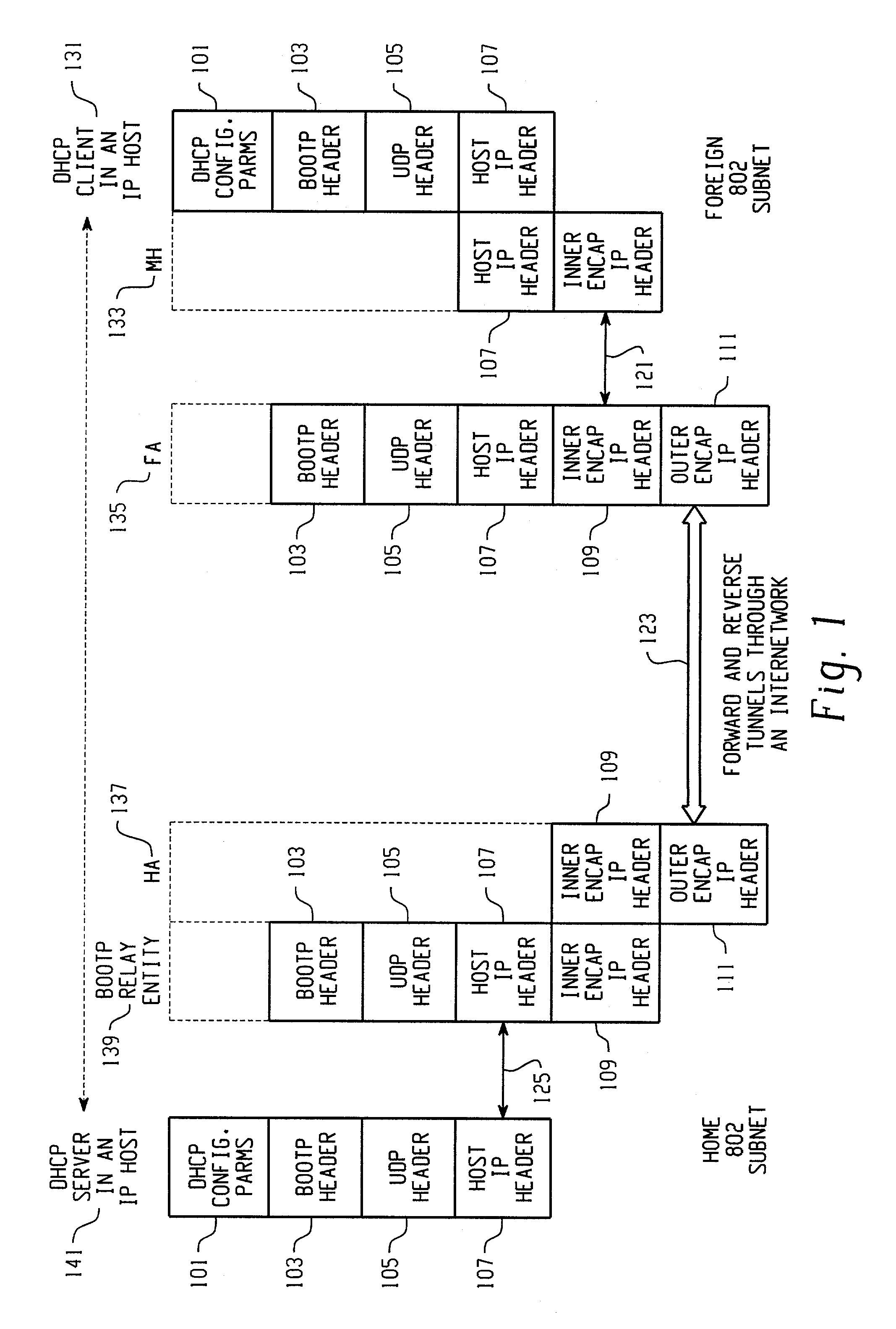 DHCP over mobile IP