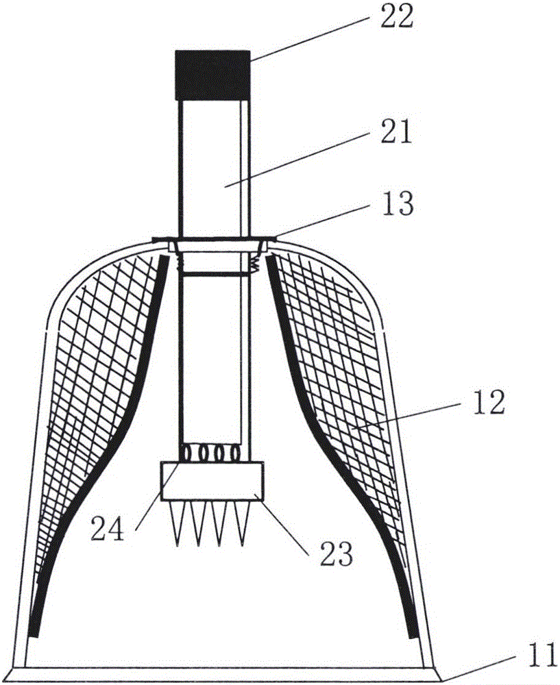 Plum-blossom needle cupping device with precise bloodletting function