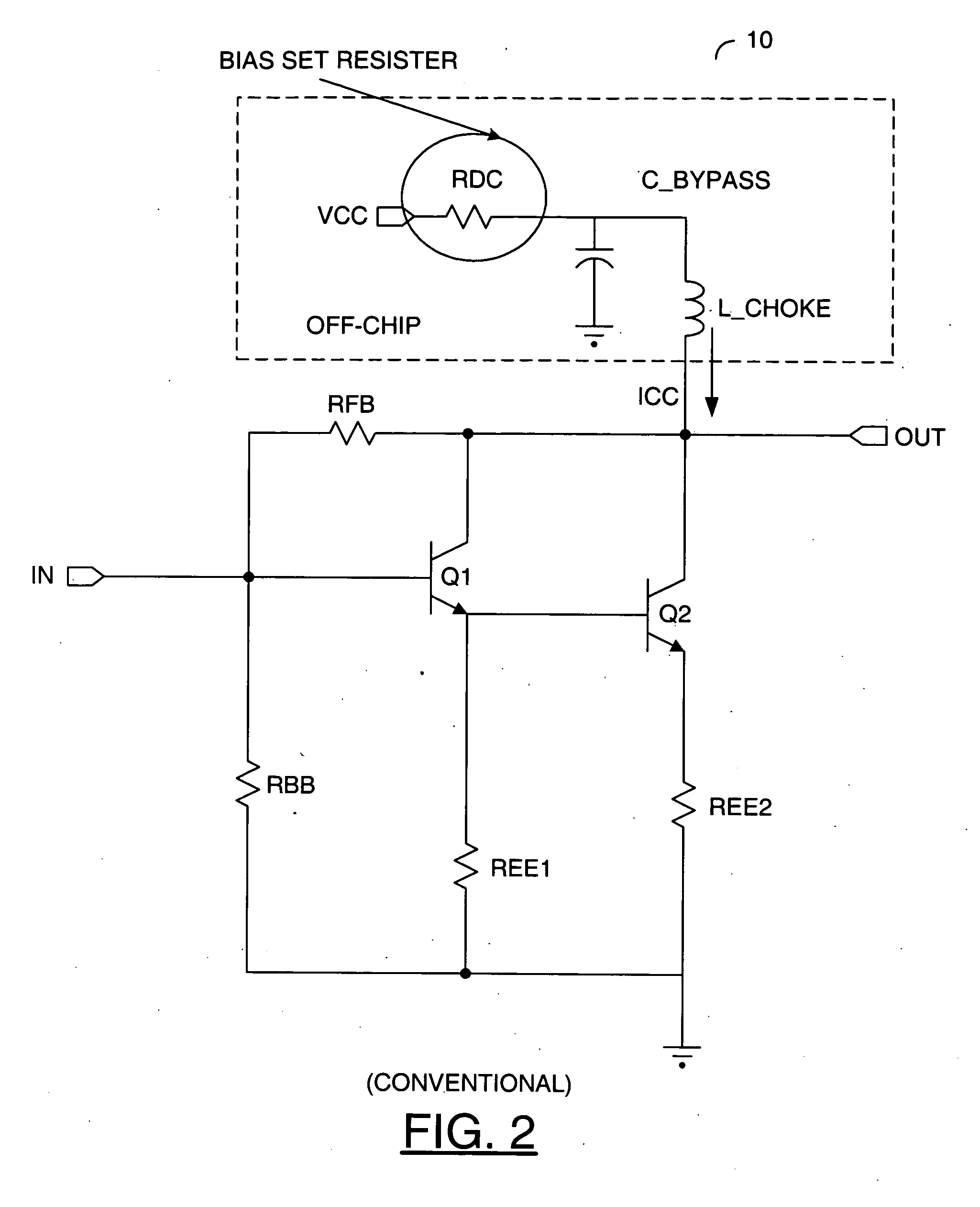 Self-biased darlington amplifier